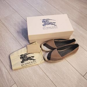 Brand New Burberry Espadrilles - Classic Check